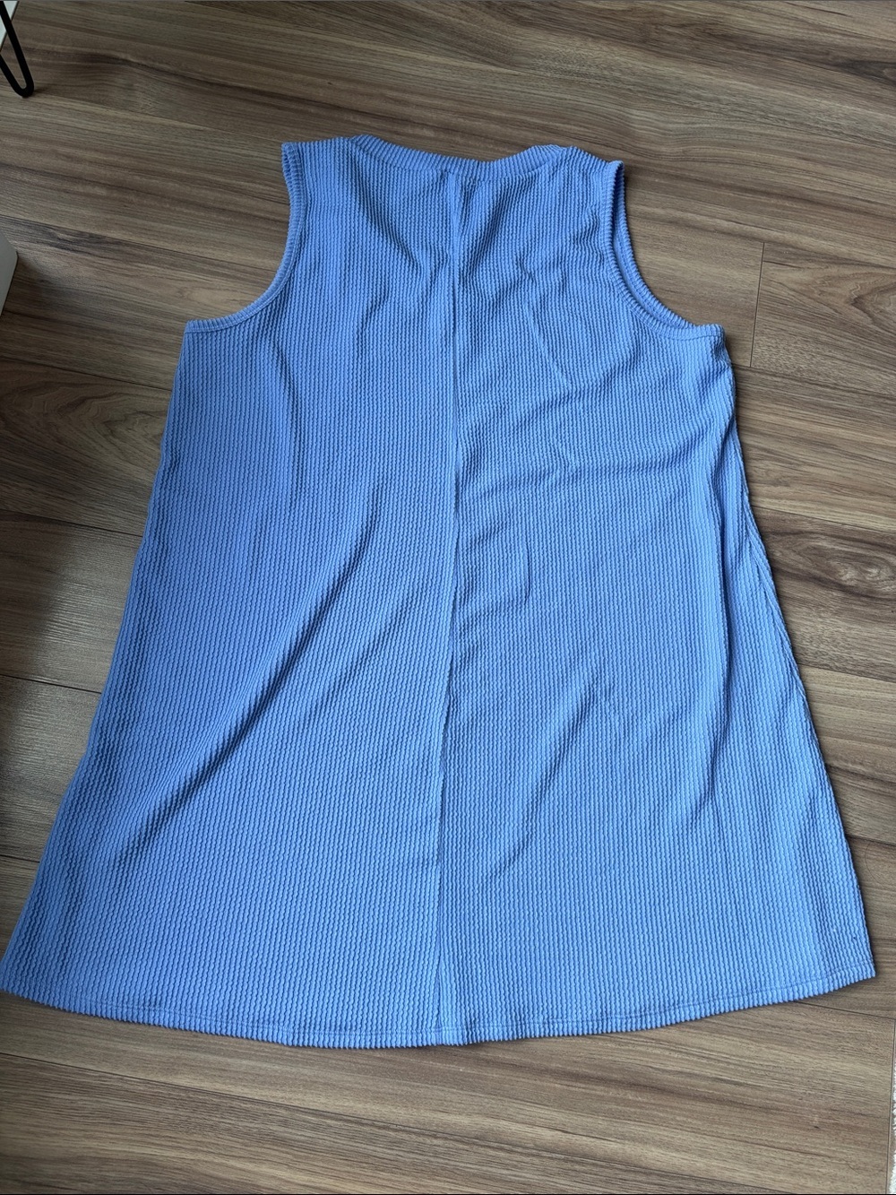 ANDREE BY UNIT Light Periwinkle V-Neck A-Line Tank - Picture 3 of 3